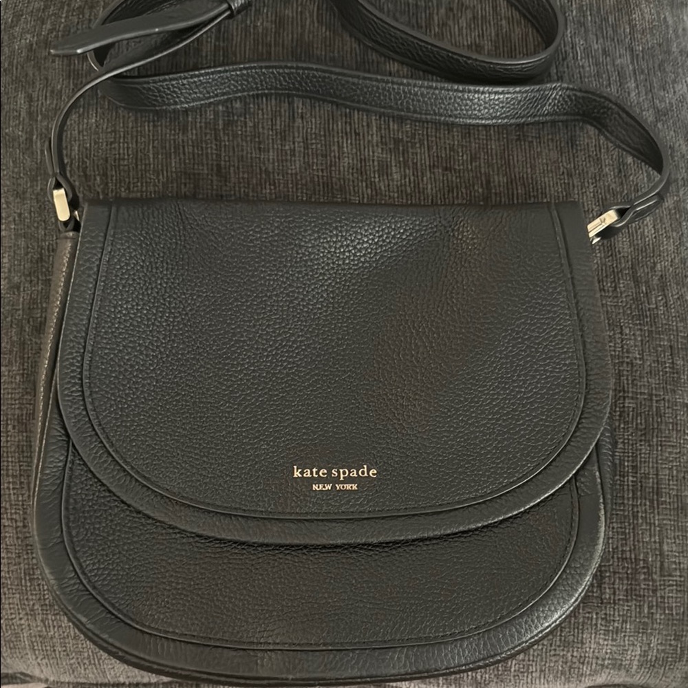 Kate Spade Black Leather Crossbody Bag